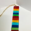 Fused glass rainbow suncatcher 