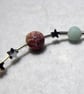 Sterling Silver and Gemstone Stars and Planets Anklet - Image 3