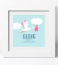 Stork Personalised Nursery Print - 2 colour options - Image 6