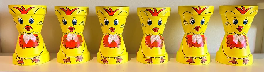 Mini chicks - hand painted 