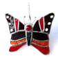 Red Admiral Butterfly Suncatcher Stained Glass Handmade  - Image 1