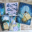 Art Gift Bundle, Medium Notebooks, Greetings Cards, Hare,
