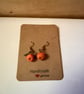 Rustic pumpkin earrings  - Image 3