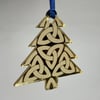 Gold mirrored tree - knot design