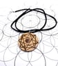 Sacred geometry pendant, wooden pendant, light codes - Image 2