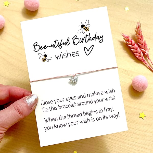 Bee Birthday Wish Bracelet