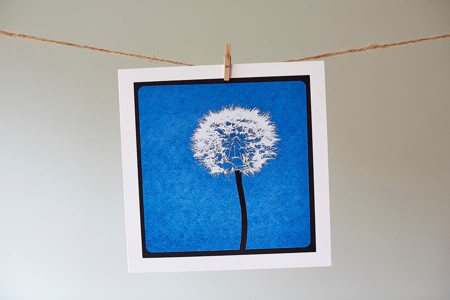 'Dent De Lion' dandelion greetings card