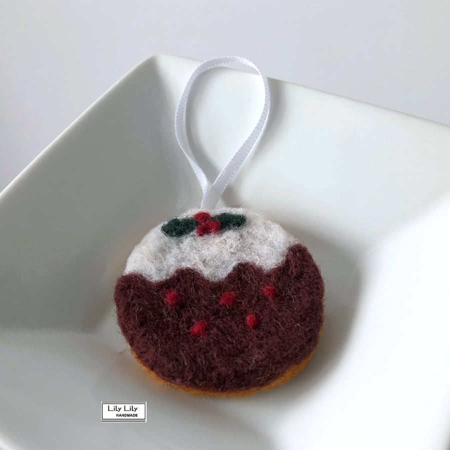 SOLD Christmas Pudding hanging decoration