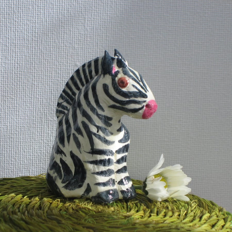 Sale! Zebra Model in Clay. Half-price!