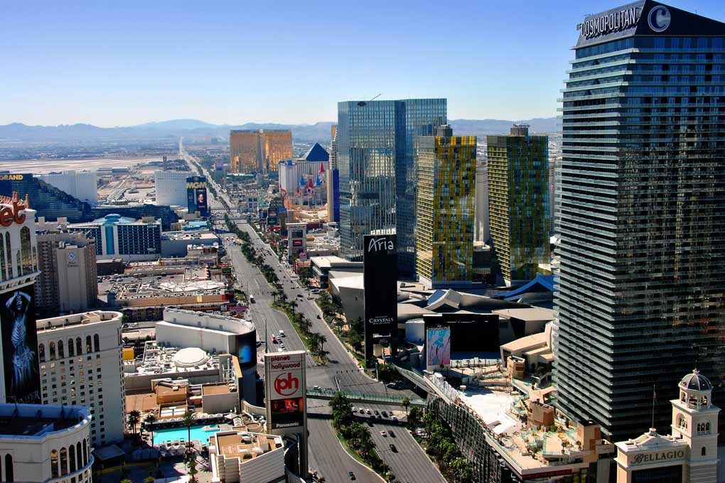 Las Vegas Strip Skyline Cityscape United States Of America Photograph Print