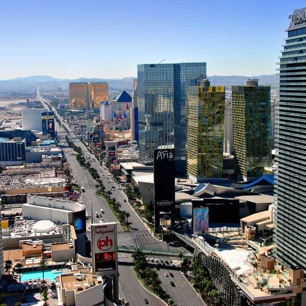 Las Vegas Strip Skyline Cityscape United States Of America Photograph Print
