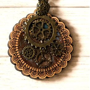 steampunk pendand Necklace 