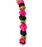 Pink black and green romantic 'Rose Bud' bracelet, one size