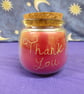 Hand Engraved "Thank you" Soy Wax Candle - Image 3