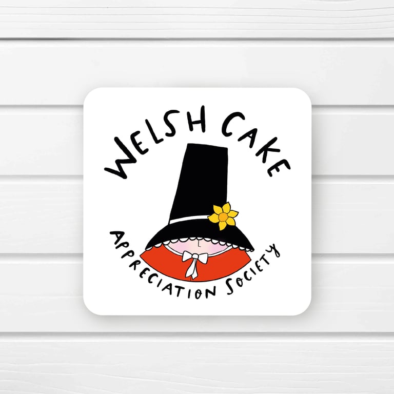Welsh cake appreciation society coaster
