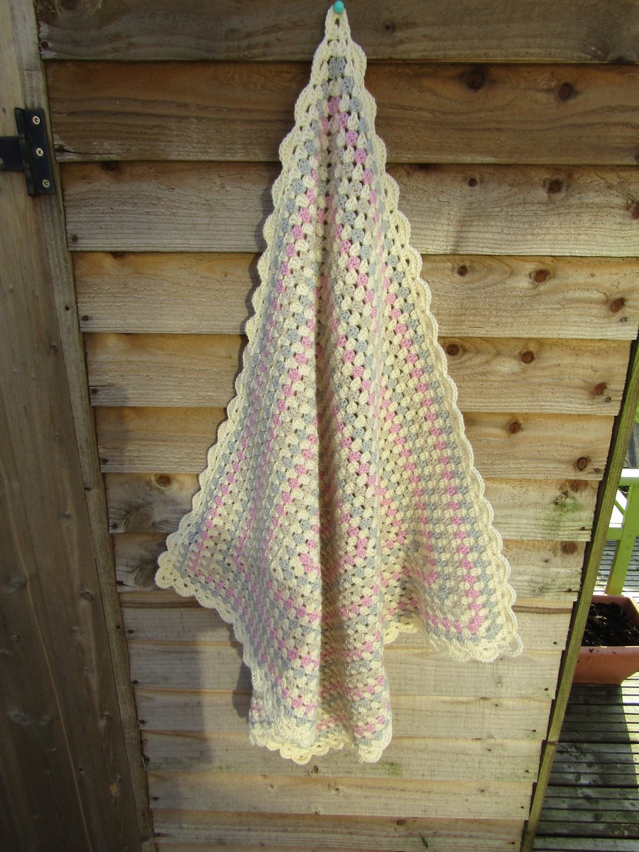 Crochet baby granny blanket