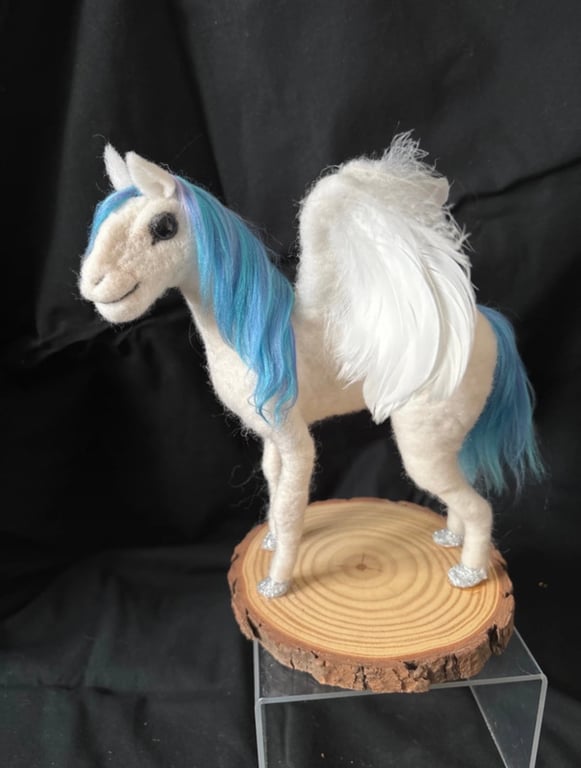 Needle felted Pegasus