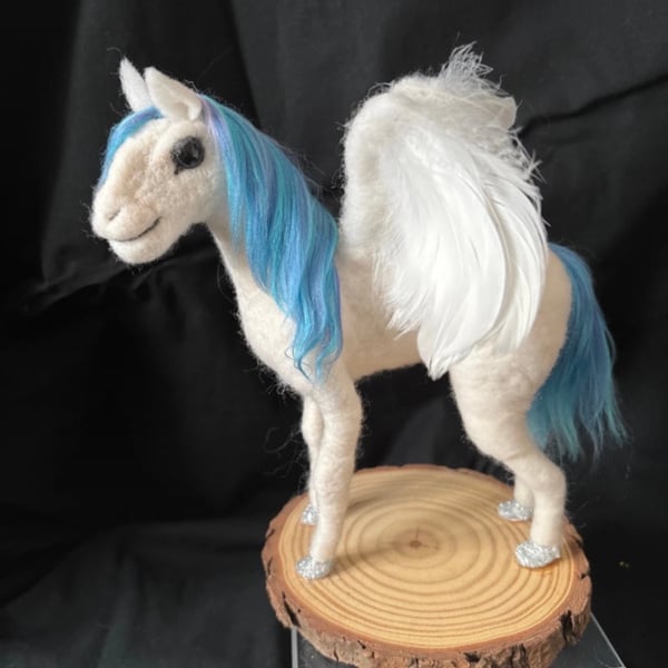 Needle felted Pegasus