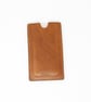 Leather phone sleeve - choice of brown, tan or black; made to fit any phone - Image 4