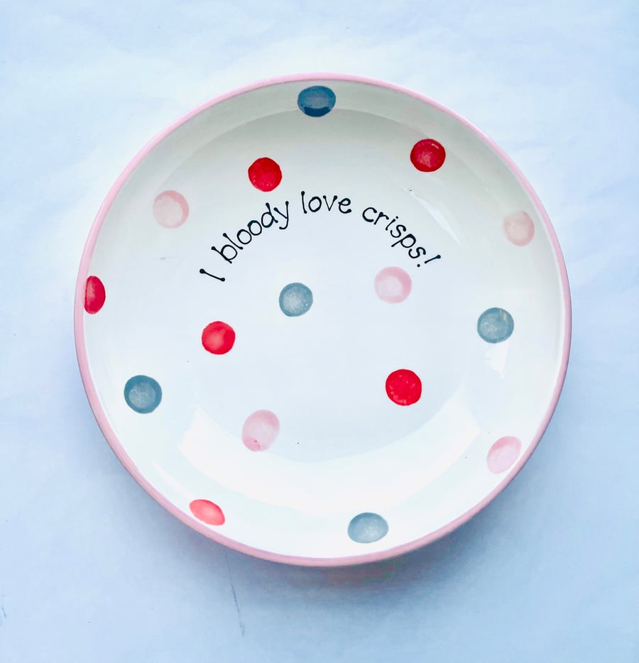 Personalised Spotty Dotty Big Breakfast Bowl