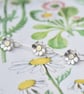 Sterling silver daisy chain bracelet, nature inspired gift for her - Image 5