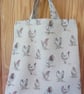 Chicken tote bag, book bag, shopping bag, Christmas chicken gift - Image 1