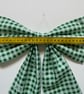 Christmas Bow Green Gingham - Medium - Image 7