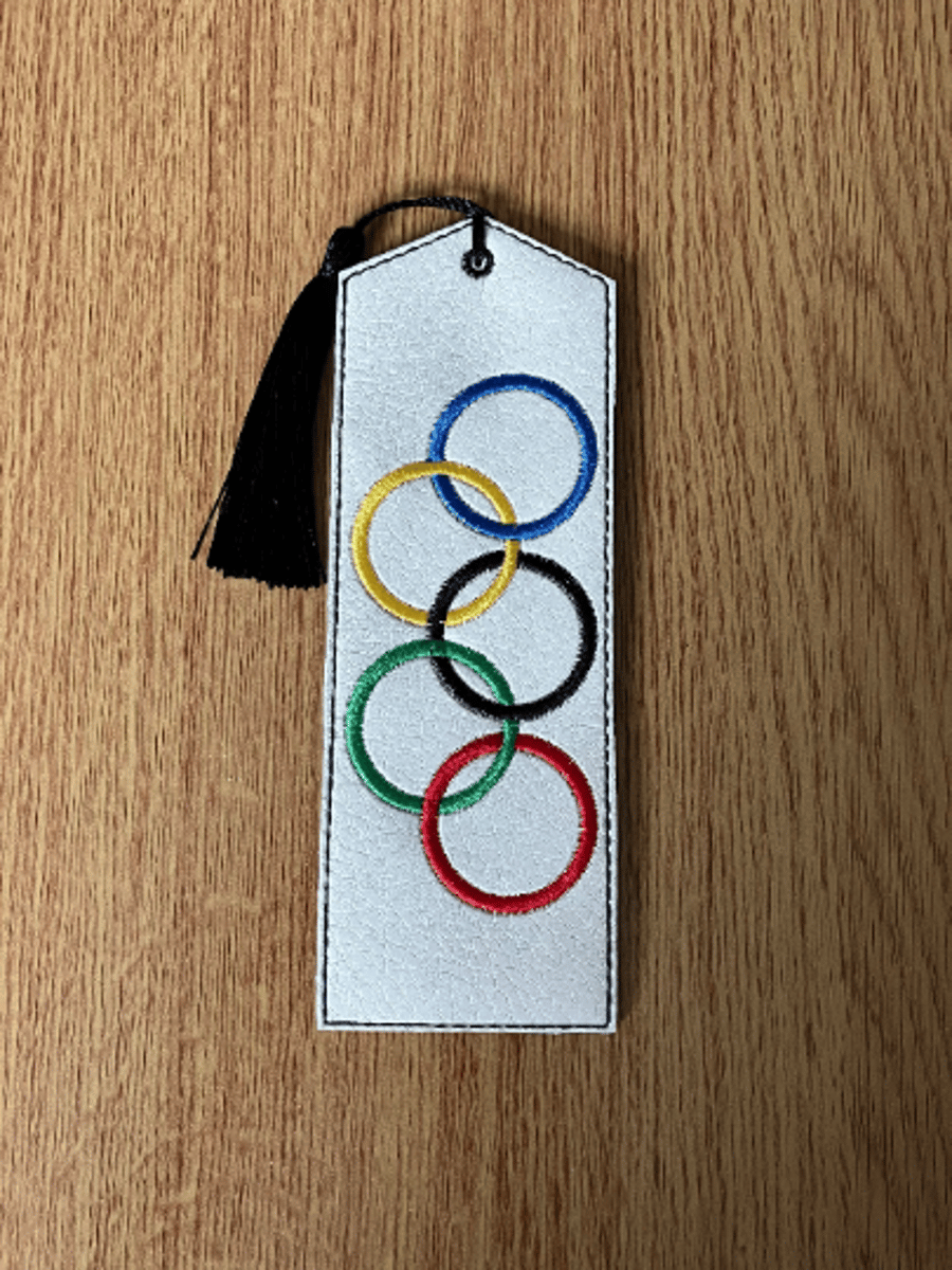 1290. Olympic rings bookmark.
