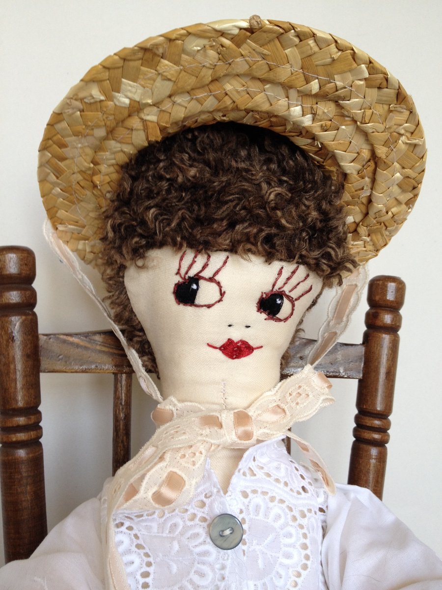 Cloth doll. Traditional rag doll. Dementia friendly doll. Popsy.