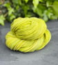 Handspun Corriedale Yarn in Spring Greens, Sport Weight, 204 Yards