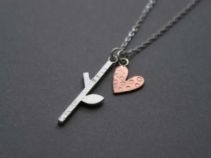 Personalised branch necklace 