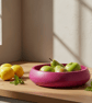 Fuchsia Pink Fruit Bowl 25 cm Handmade Decorative Centrepiece - Image 5