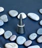 Sterling Silver Water Cast Pebble Ring  - Size L - Gift Boxed - Image 3