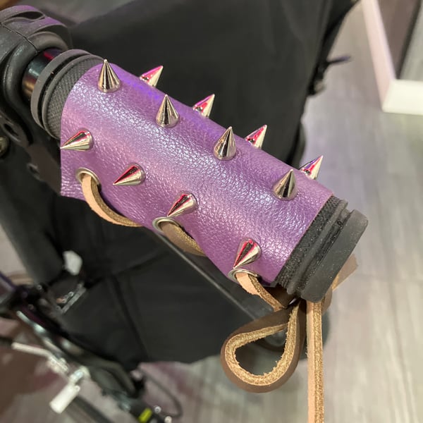 Leather Wheelchair Handle Deterrent (WHDs) - Keep Unwanted Hands OFF Your Wheels