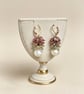 Romantic Pastel Gemstone Pearl Earrings