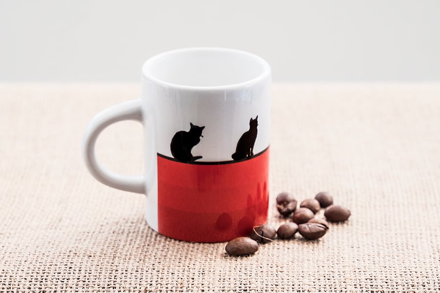 Red Cat Lovers Espresso Coffee Mug Kittens Kitty Pet Animal Lover Pets Animals  