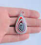 Jeep fordite pendant (red and orange) - Image 2