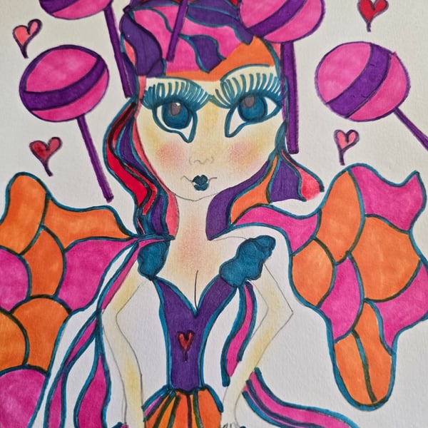 Valentine Fae Drawing 