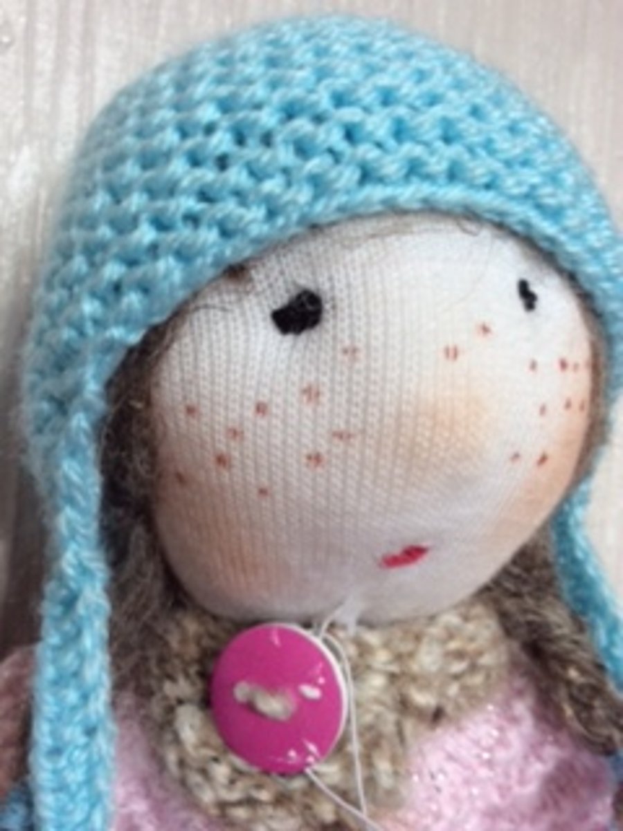 knitted rag doll - Louisa