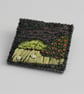 English Countryside Landscape Embroidered Brooch - Image 1