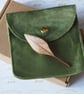 Handmade Leaf Brooch - Handcarved Upcycled Cherry and Sapele Wood Jewellery - Image 9