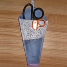 Scissor storage 3 pockets. Art brushes, Pencils, Craft tools holder