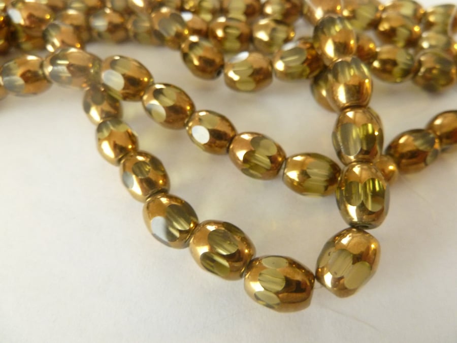 yellow and gold beads