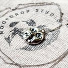 Mini Moon Necklace - Solid Fine Recycled Silver Celestial Moon Necklace