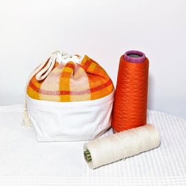 Handwoven Drawstring Bag