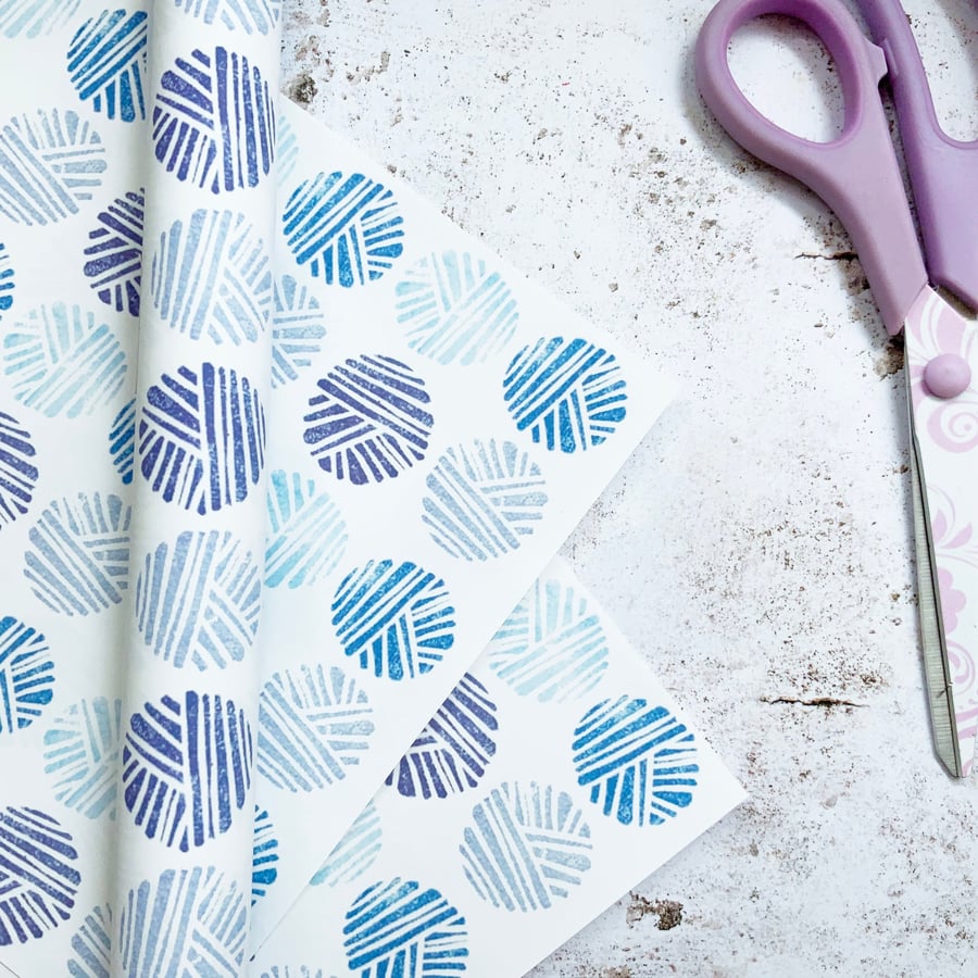 Yarn Gift Wrap Wool Wrapping Paper, 7Th Anniver... - Folksy