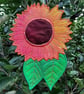 Sunflower Hanging Decoration Free Machine Embroidery - Image 2