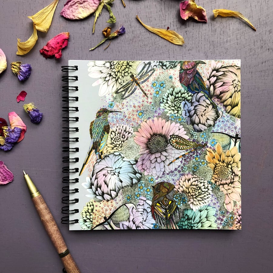 'Secret Garden' Square Notebook