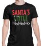 Santas Little HO HO HO Christmas T Shirt- Funny Joke Friends Banter Present - Image 1