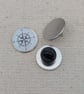 Compass Pin Badge - Travel Themed Pin - Large Resin Topped Pin Badge - Image 2